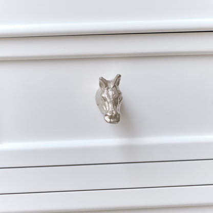 Silver Horse Drawer Knob