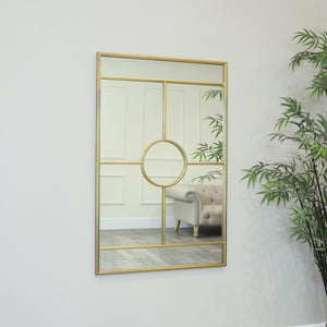  Ornate Gold Framed Wall Mirror 110cm x 70cm 