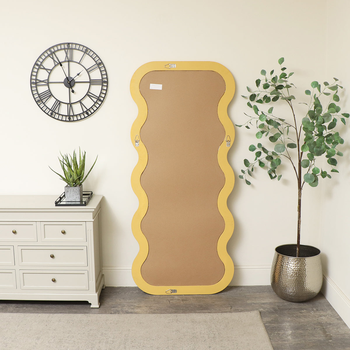 Full Length Wave Mustard Mirror