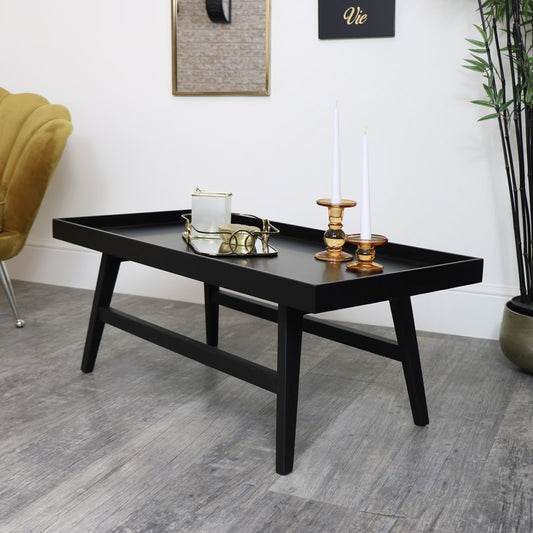  Rectangle Black Coffee Table 