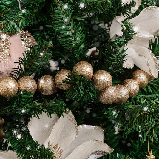  Champagne Glitter Ball Garland - 200cm 