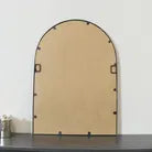 Framed Black Arched Mirror 70cm x 50cm