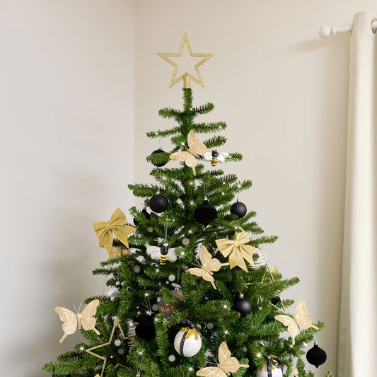  Gold Glitter Star Christmas Tree Topper 