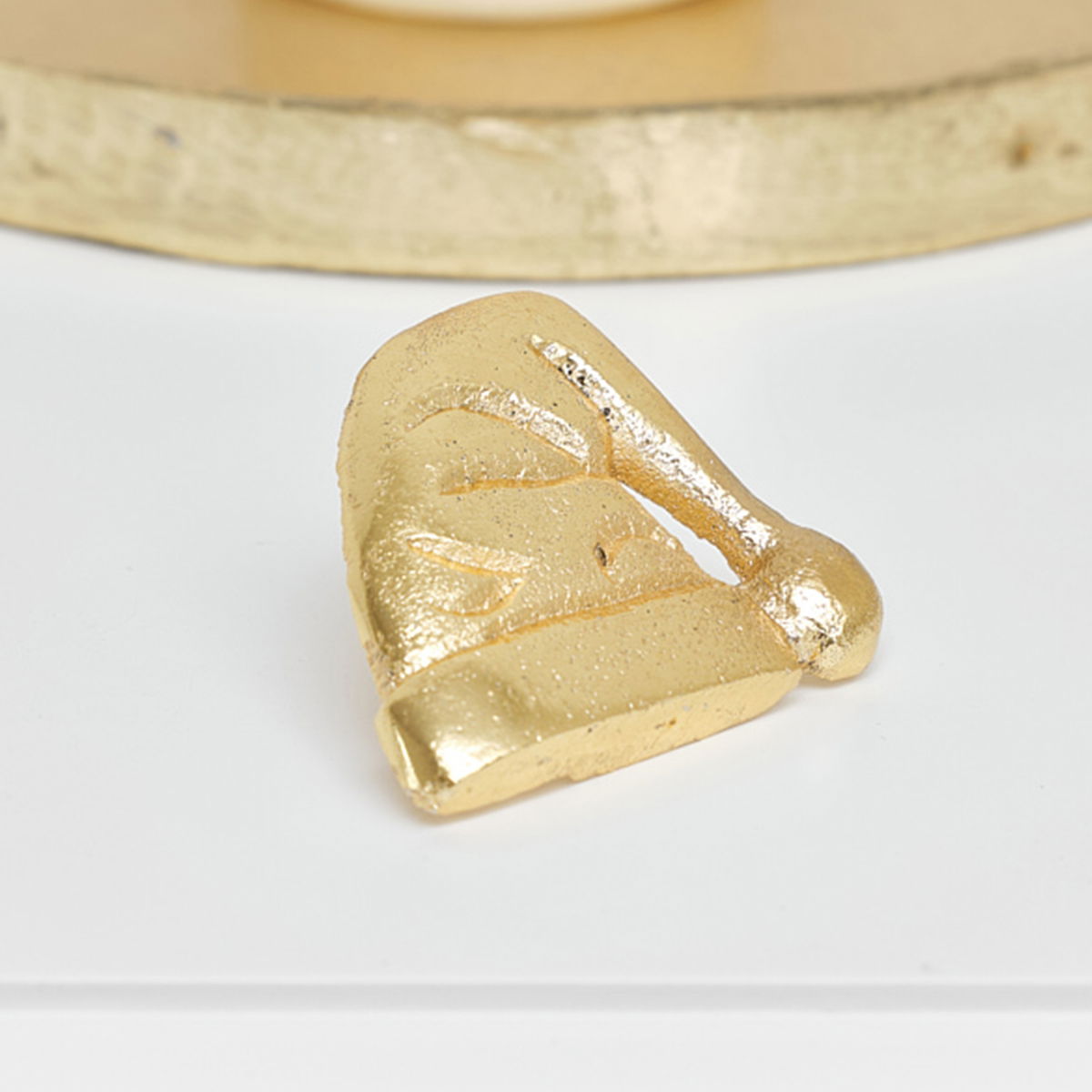 Gold Santa Hat Candle Pin