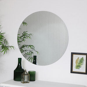 Large Round Frameless Mirror 70cm x 70cm