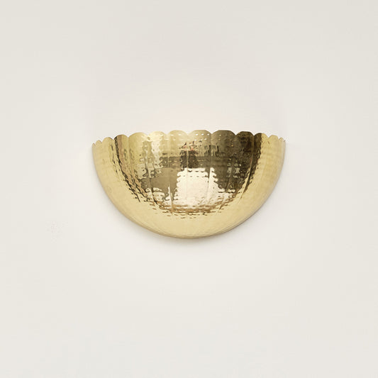  Gold Scalloped Wall Planter 