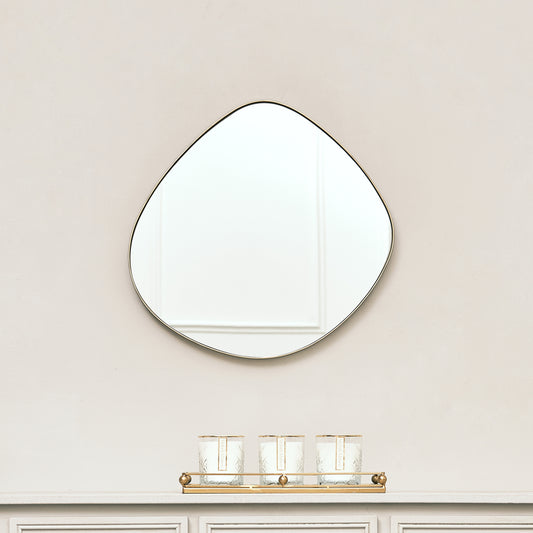  Gold Asymmetrical Pebble Wall Mirror 50cm x 50cm 