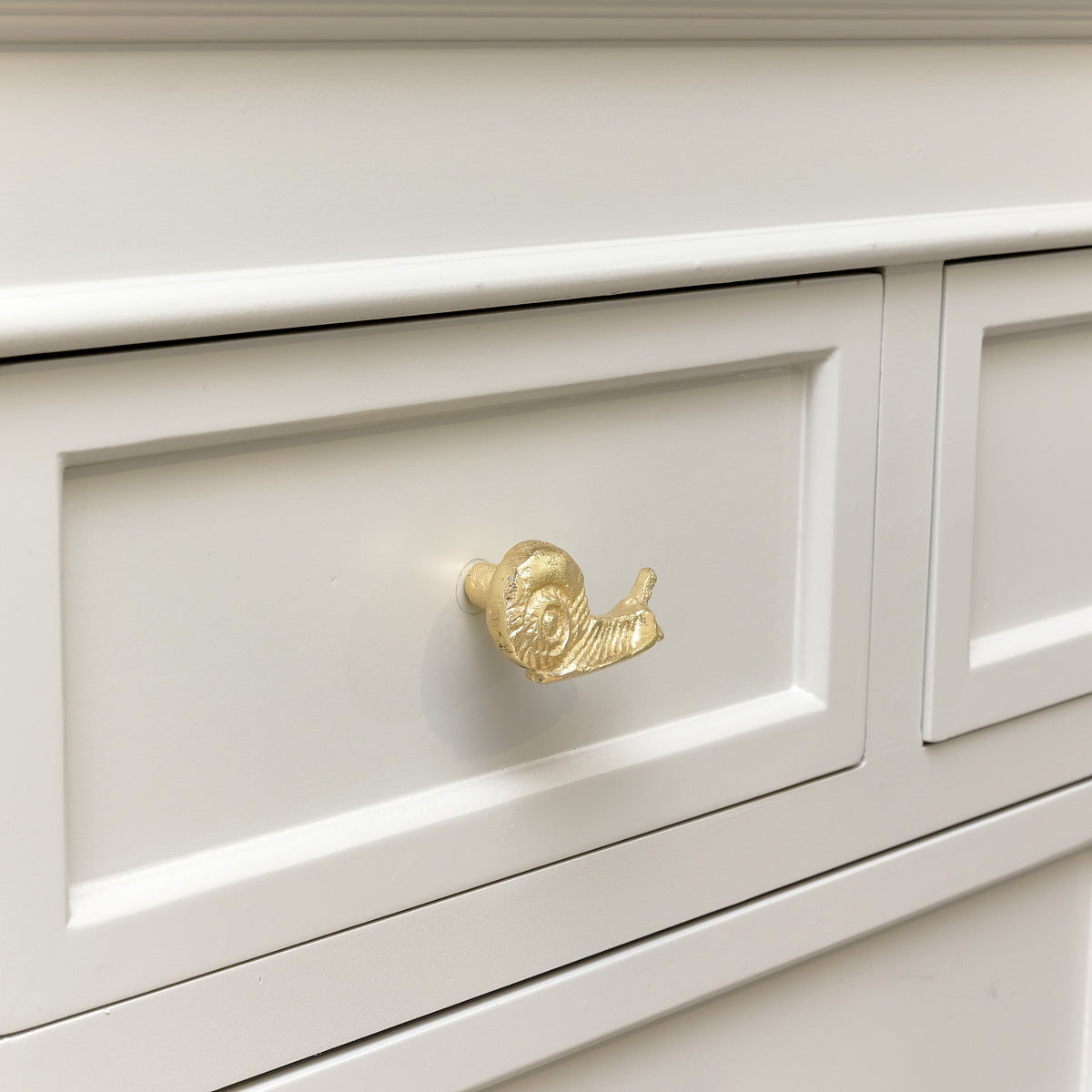 Gold Snail Drawer Knob