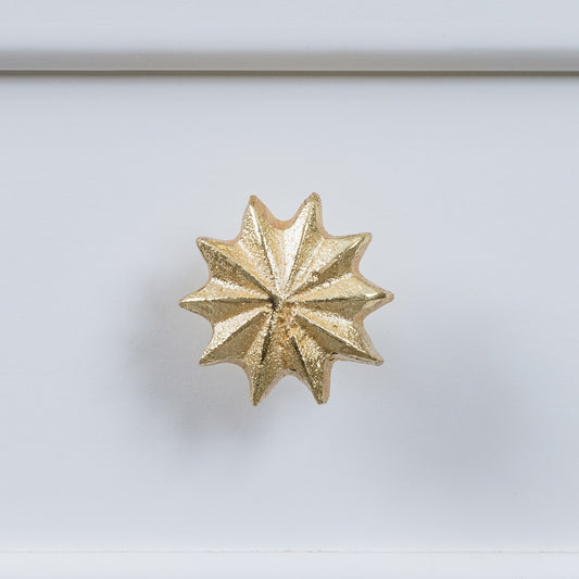  Gold Star Shaped Drawer Knob 