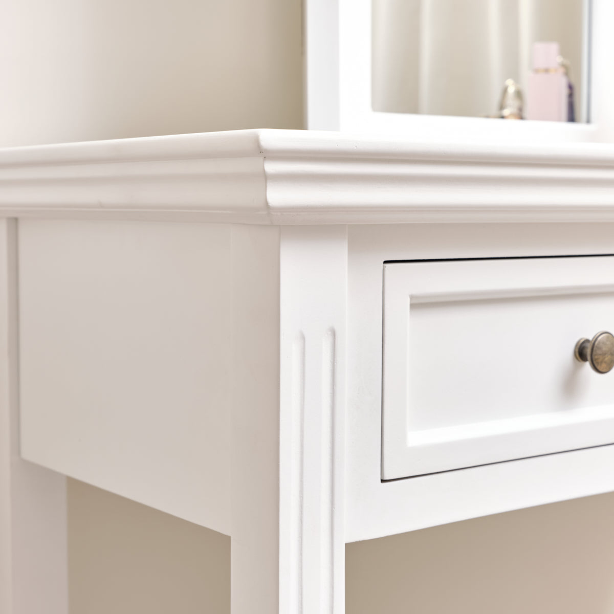 White 2 Drawer Console / Dressing Table - Daventry White Range