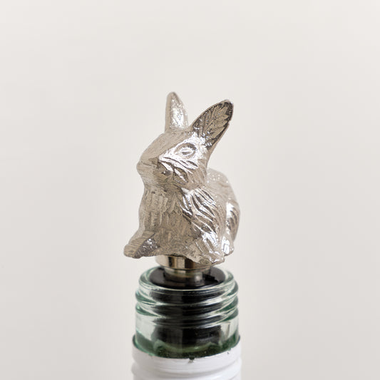  Silver Rabbit Shaped Bottle Stopper 