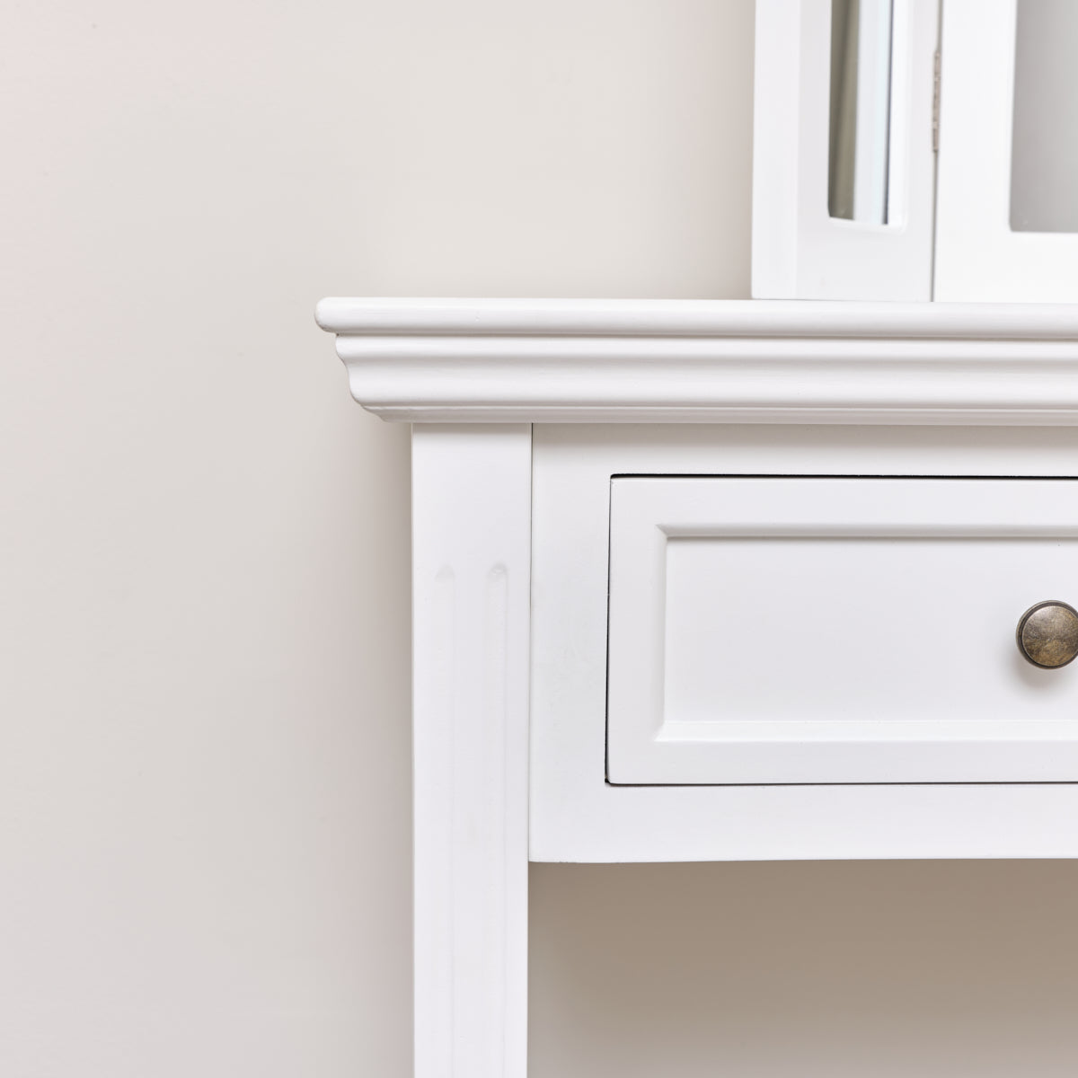 White 2 Drawer Console / Dressing Table - Daventry White Range