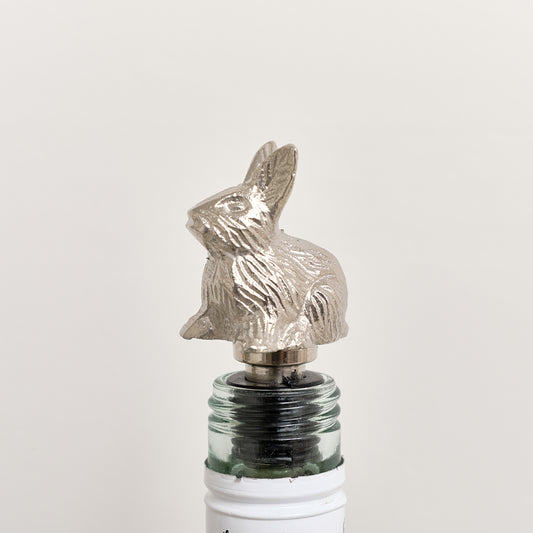  Silver Rabbit Shaped Bottle Stopper 