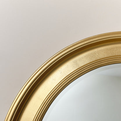 Large Round Gold Vintage Wall Mirror 80cm x 80cm