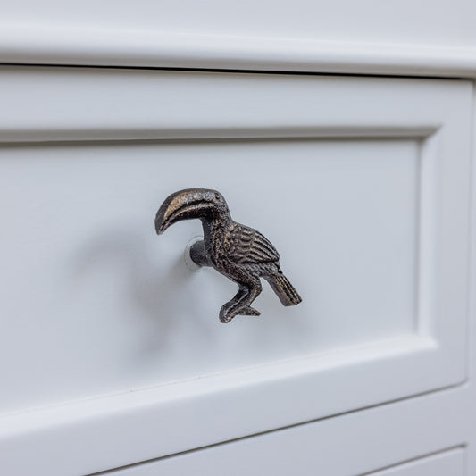  Rustic Toucan Drawer Knob 