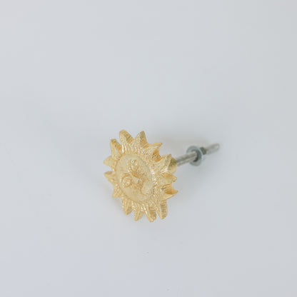 Gold Sun Drawer Knob