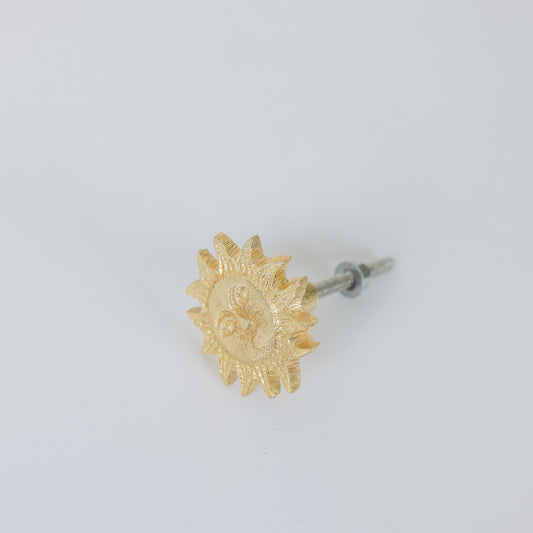  Gold Sun Drawer Knob 