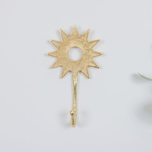  Gold Sunburst Wall Hook 