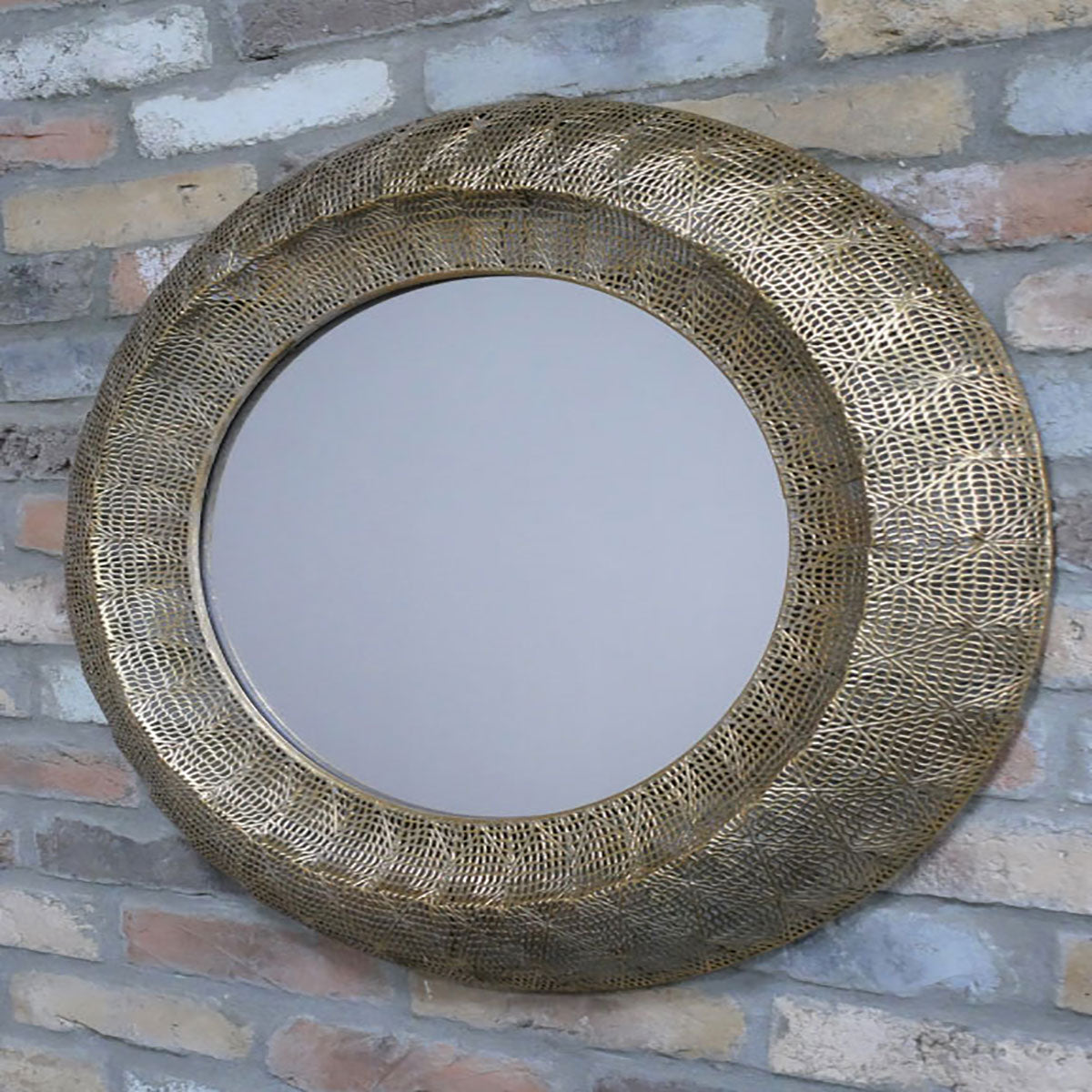 Round Gold Wall Mirror 72cm x 72cm