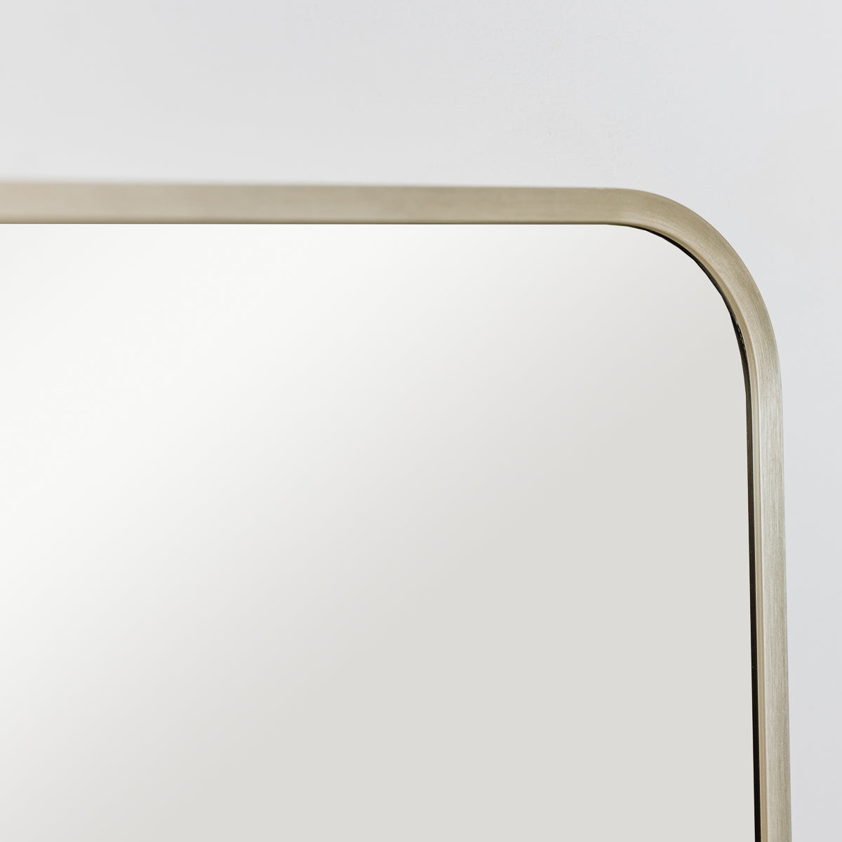 Tall Gold Curved Framed Wall / Leaner Mirror 145cm x 45cm