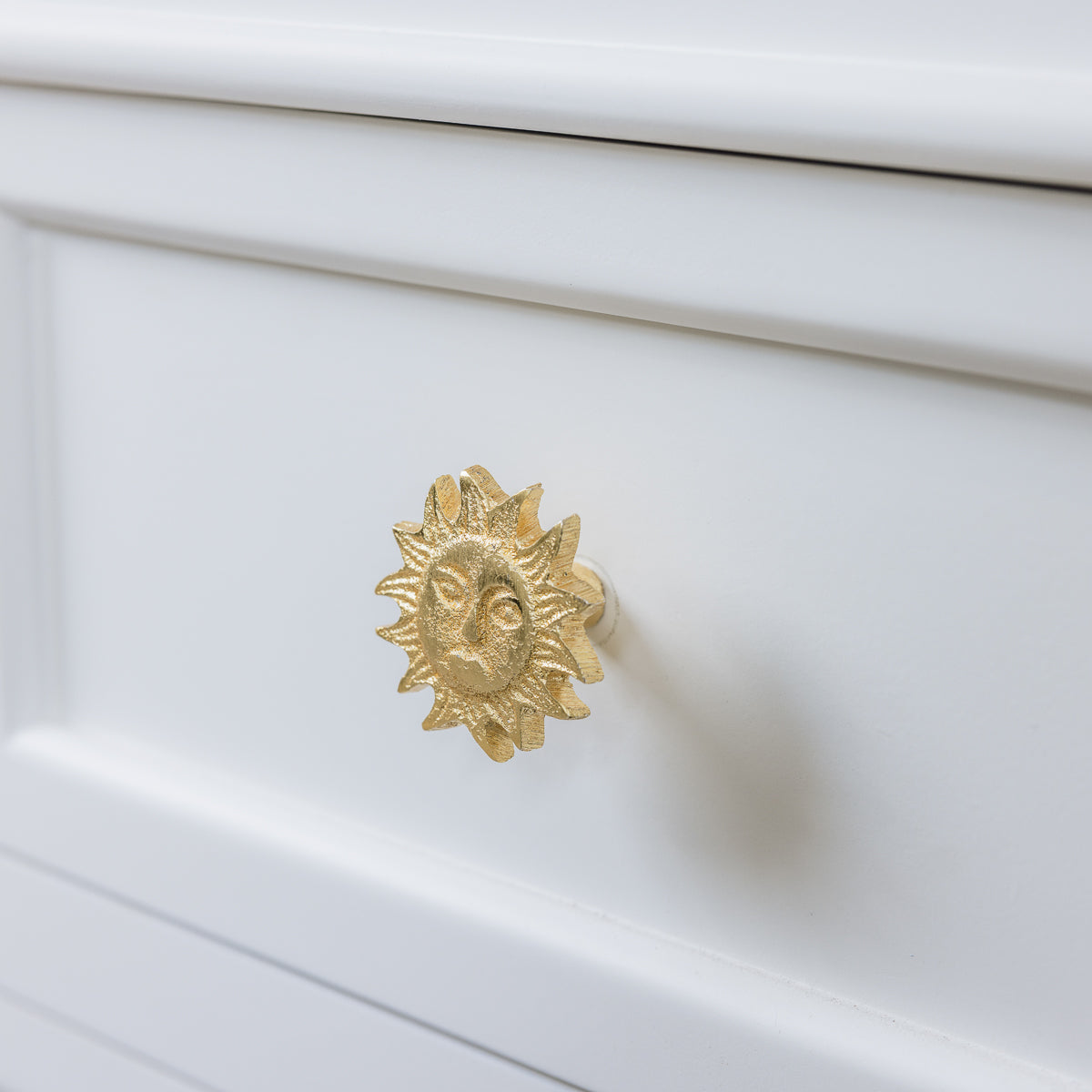 Gold Sun Drawer Knob