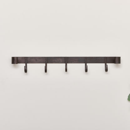 Large Rustic Iron Wall Hook Storage Rack