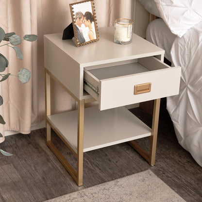 One Drawer Bedside Table - Elle Stone Range