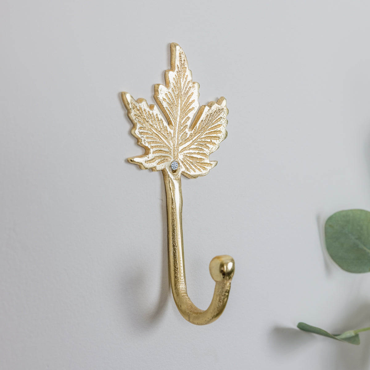 Gold Maple Leaf Wall Hook