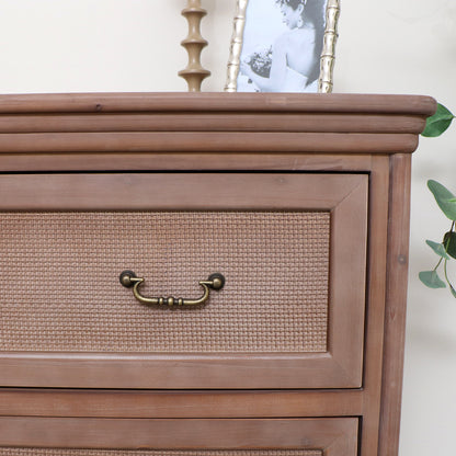 Wooden 3 Drawer Chest Of Drawers - Hessian Range