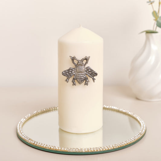  Silver Bumblebee Candle Pin 