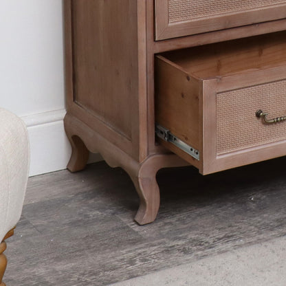 Wooden 3 Drawer Chest Of Drawers - Hessian Range