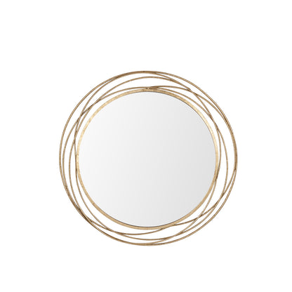 Large Round Gold Mirror 88cm x 85cm