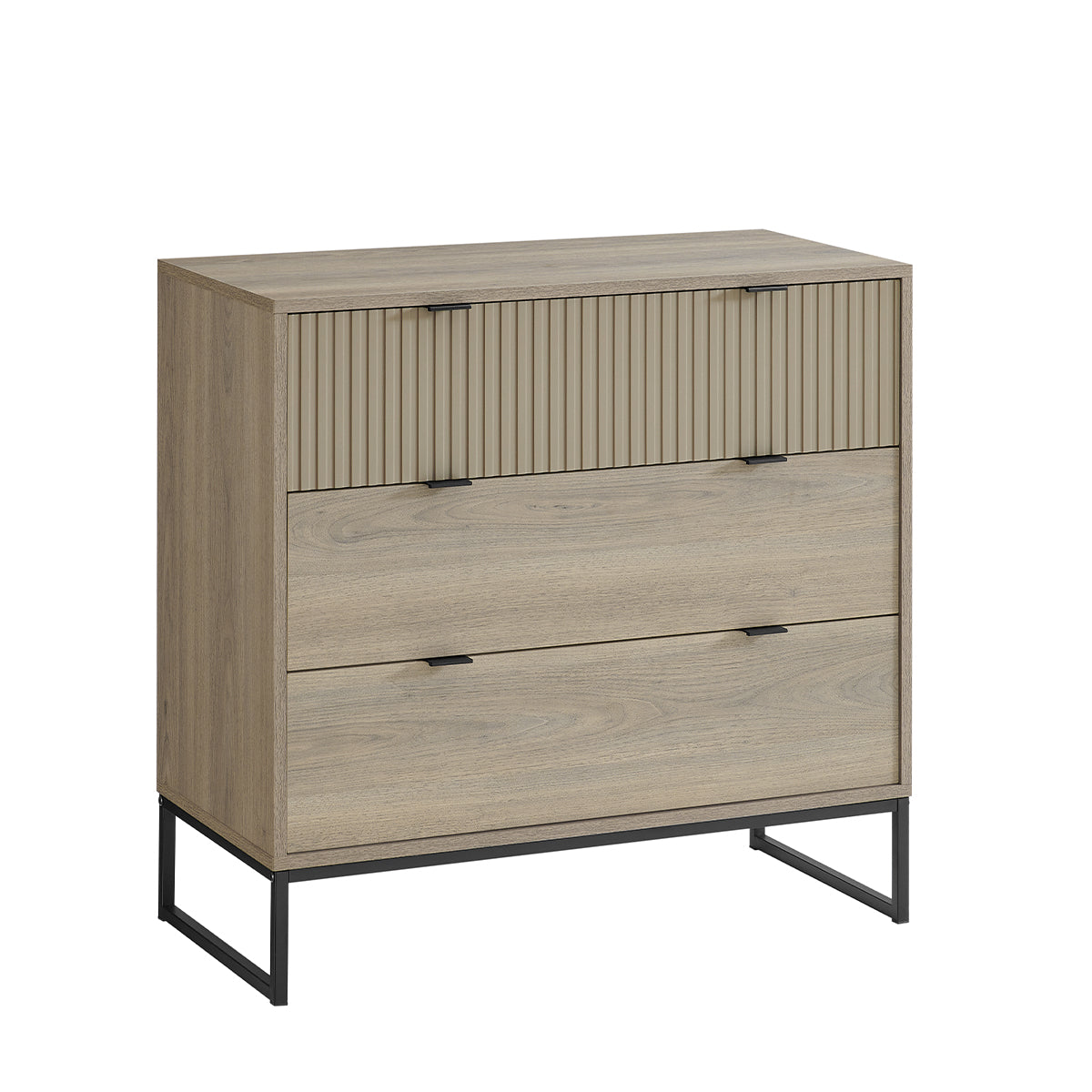 Large 3 Drawer Chest of Drawers - Hesley Nordic Wood Range