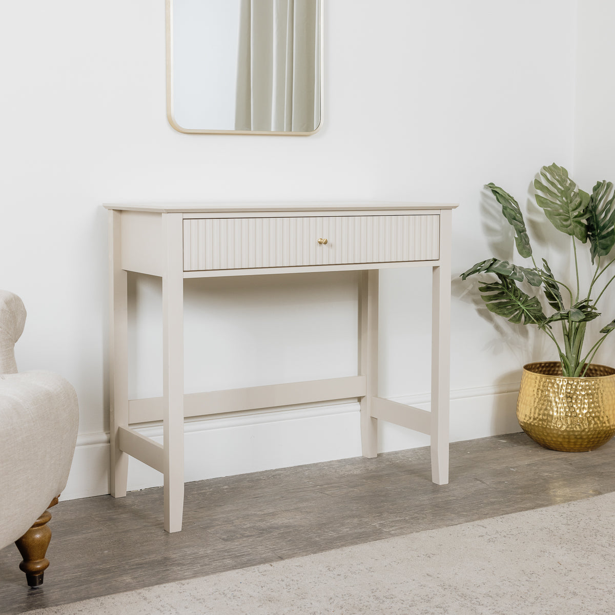 Dressing Table & Stool Set - Hales Taupe Range