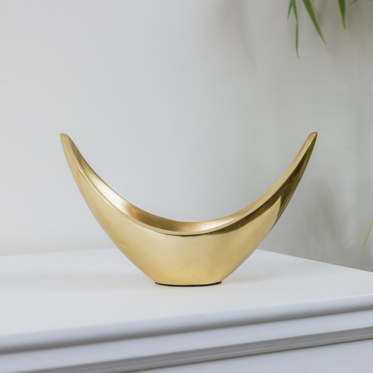  Gold Metal Decorative Bowl 