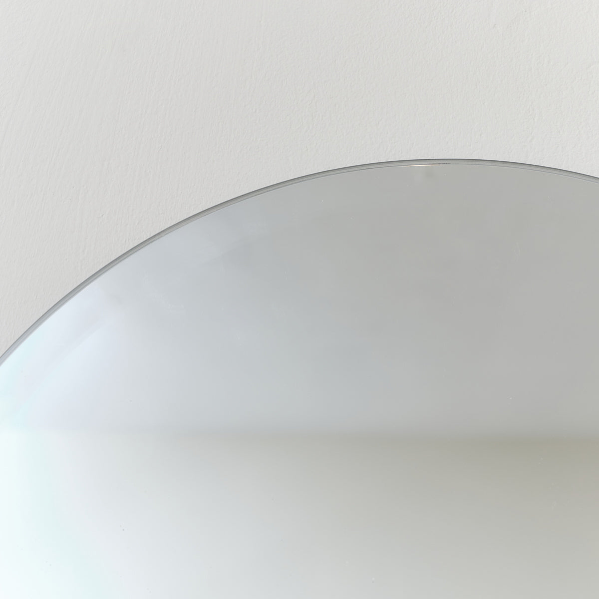 Frameless Bevelled Oval Wall Mirror 90cm x 40cm