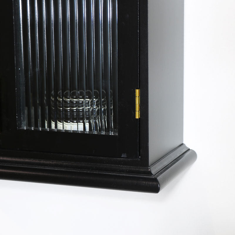 Reeded glass wall deals cabinet